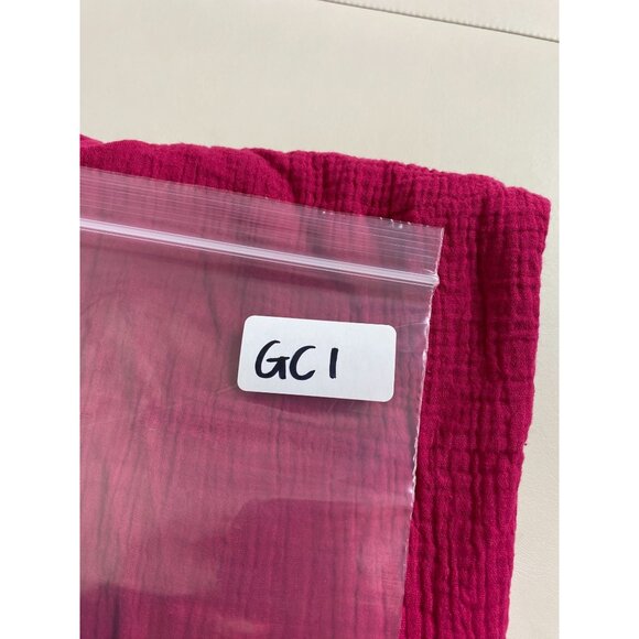 Sundance Sleeveless Gauzy Cotton Tank Top Women size XL Fuchsia Pink Vacation - Picture 7 of 13